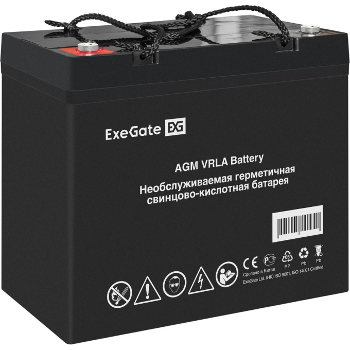 Аккумуляторная батарея EXEGATE DTM 12100L болт М6 EX297561RUS