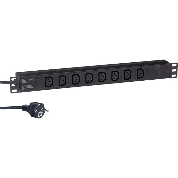 Блок розеток EXEGATE SERVERPRO PDU-19H809 AL-8C13-EU2,5CU EX280855RUS