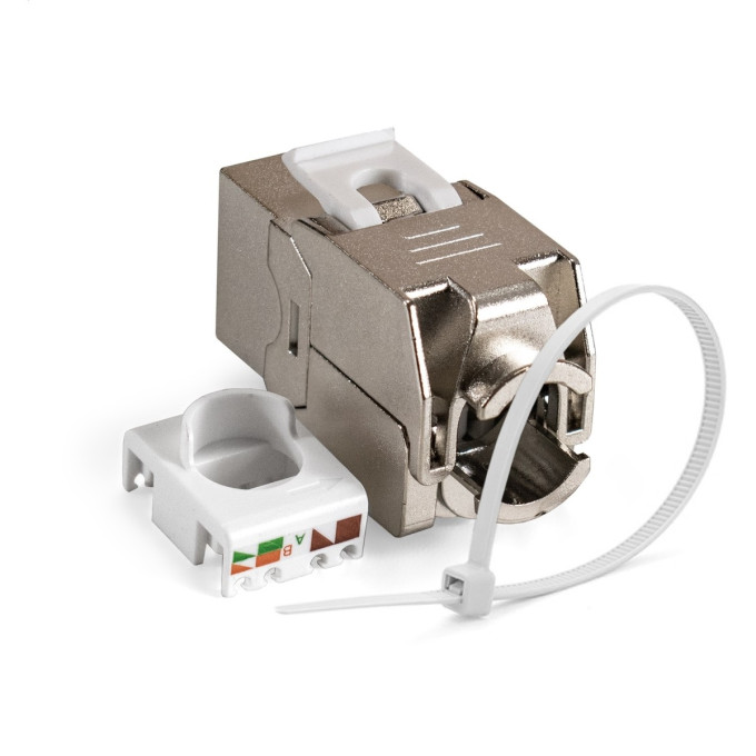 Модуль-вставка Keystone Jack RJ-45 EXEGATE KJ-8P8C-SH-C6-180-TL EX297344RUS