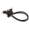 Планка портов в корпус 2xUSB2,0 EXEGATE BrctUSB2-2A-LP EX298293RUS