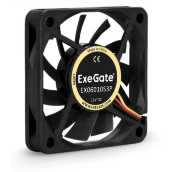 Вентилятор 12В DC EXEGATE EXTRASILENT ES06015S2P 60x60x15 мм